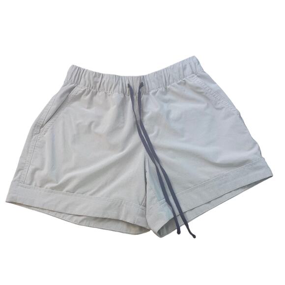 Athleta light gray striped shorts size XXS - Picture 1 of 9